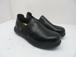 DAKOTA Women&#39;s Oxford Slip-On Steel Toe Safety Work Shoes 3107 Black Size 7.5M - £28.01 GBP