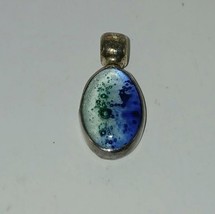 Silver blue pendant - $25.00
