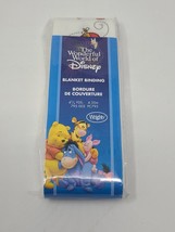 2006 Disney Winnie The Pooh Blanket Binding Wrights 4 3/4 yards 100% Pol... - $9.56