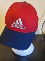 Adidas Baseball Cap Red Uk Men&#39;s One Size Adjustable AA670 - £18.37 GBP