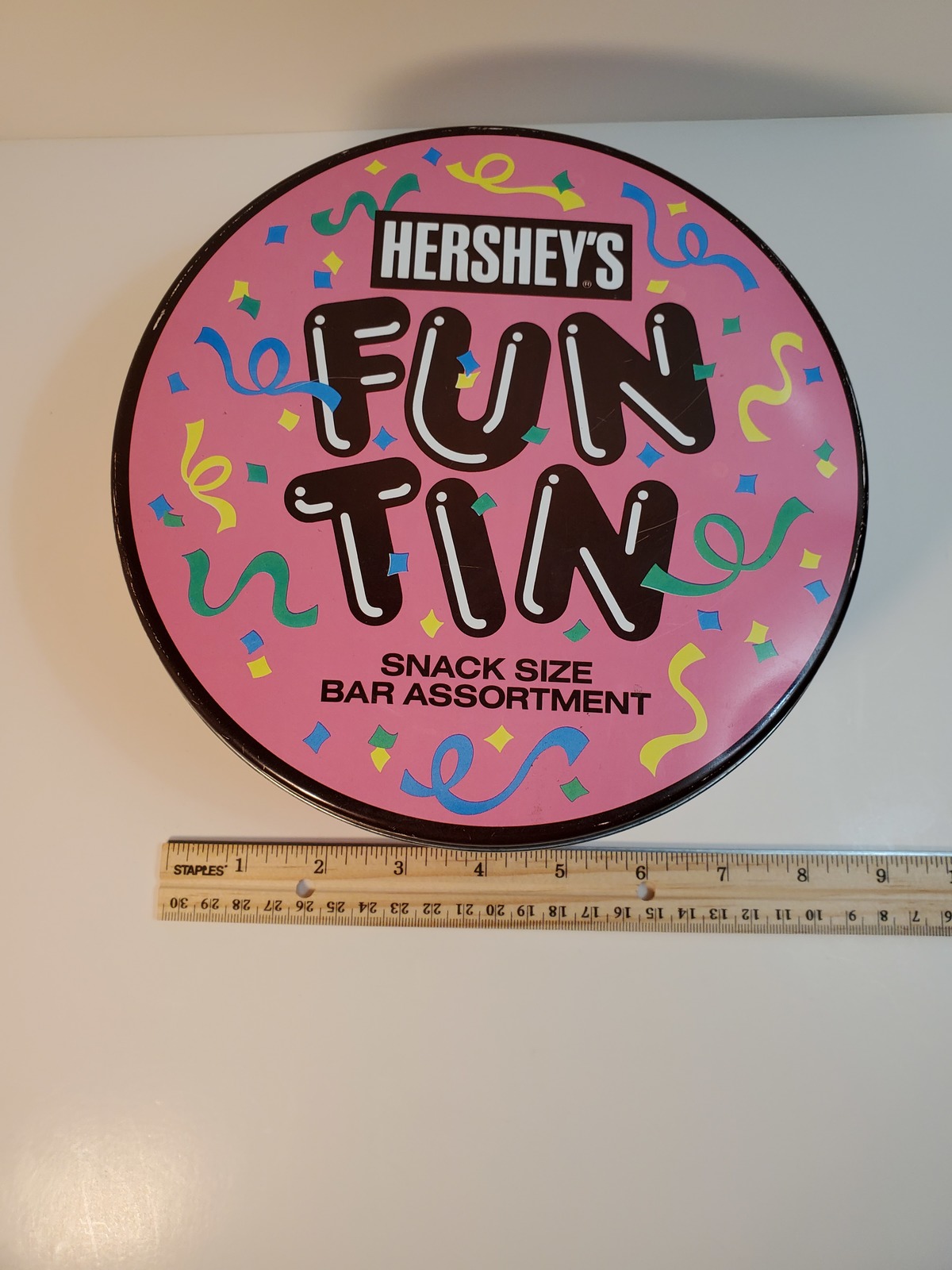 Primary image for Vintage Hershey's Fun Tin snack size bar assortment
