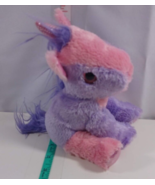 pink and purple unicorn horse stuffed plush animal toy 6 inch good - £4.73 GBP