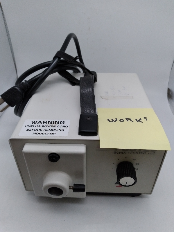 SHOTT-FOSTEC 20500 FIBRE OPTIC LIGHT SOURCE - $89.00