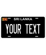 Sri Lanka Black Flag License Plate Custom Auto Bike Motorcycle Tag - $10.59+
