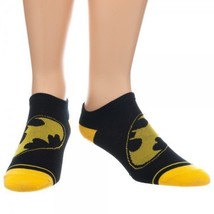 Batman Yellow and Black Bat Chest Costume Logo Ankle Socks NEW UNWORN - $5.94