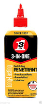 3-IN-ONE PENETRANT Lubricant penerating Oil Loosen nuts bolts Three in 1... - $18.72