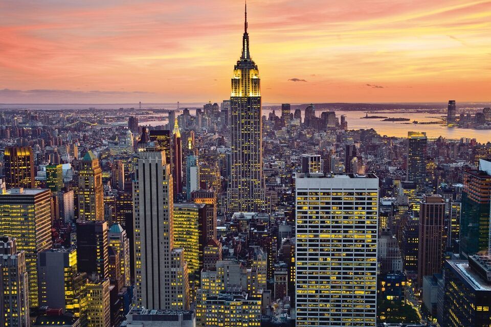 Empire State Building Mint New York City NYC NY Urban Landscape Poster-
... - $4.48