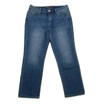 Chico&#39;s Platinum Denim Blue Crop Jeans ~ Sz 0 or Sz 4 ~ Mid Rise ~ 23&quot; Inseam - £12.02 GBP