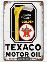 Texaco Rectangular Gas Gasoline Oil  Aluminum Retro Remake Sign Station ... - $34.84 CAD