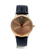 Pre-Owned Lucien Piccard 34mm 14K Rose Gold &amp; Diamond Watch 24787 Box &amp; ... - $1,750.00