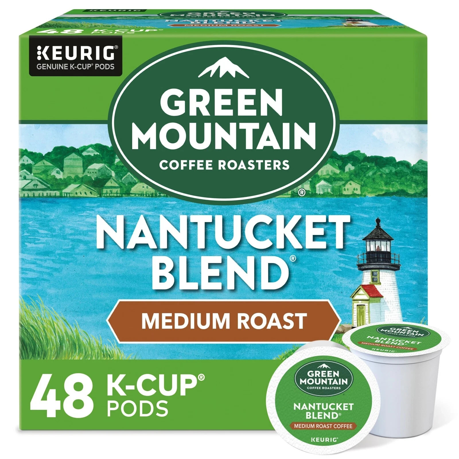 Green Mountain Nantucket Blend Coffee, Medium Roast, 48 K-cup.Free Shipp... - $26.72