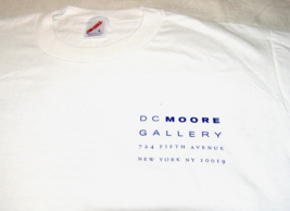 1995 INAUGURAL EXHIBITION DC MOORE GALLERY SHORT SLEEVE TEE- SIZE L- MAD... - $9.90