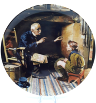 The Veteran Norman Rockwell Plate Bradford Exch. 1988 Plate #10850F Boy ... - $12.99