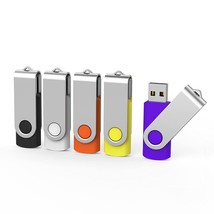 5 Pack 64Gb Usb Flash Drive 64 Gb Flash Drives Thumb Drive Swivel Usb Stick Usb  - £34.53 GBP