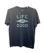 Life Is Good Mens Classic T-Shirt Gray Size M Short Sleeve Crew Neck Log... - £12.07 GBP
