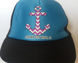 Panama City Beach Florida Snapback Hat cap Blue ba2 - £14.00 GBP