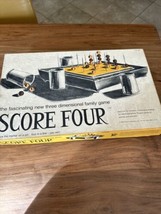 Vintage 1968 Score Four No. 8325 Lakeside Family Board Game Three Dimensional 3D - $22.96