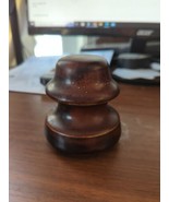 Vintage Ceramic unmarked Electric Porcelain Insulator dome Top brown - €10,26 EUR