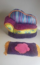 Manhattan Toy Groovy Girls Doll Plush Couch Sofa Reversible Throw Rug Carpet Lot - £13.88 GBP