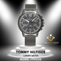 Tommy Hilfiger Men’s Chronograph Stainless Steel Grey Dial 46mm Watch 1791530 - £97.19 GBP