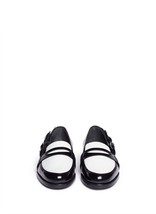 NIB Maiyet Flower Applique Colorblock Leather Loafers 35 - £115.35 GBP