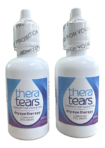 2 New &quot;Thera Tears&quot; Dry Eye Therapy Lubricant Eye Drops Value Size 1 Fl ... - $26.00