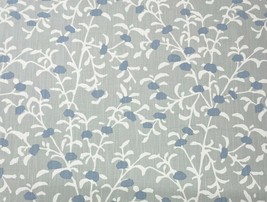 DURALEE COTWAY MINERAL BLUE GRAY FLORAL LEAF VINE COTTON FABRIC BY YARD ... - £12.75 GBP
