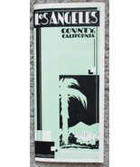 Vintage 1930s LOS ANGELES COUNTY, CALIFORNIA Fold-Out Tourism/Travel Bro... - $24.67 CAD