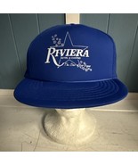 Vintage Riviera Hotel And Casino Las Vegas Nevada Blue Snapback Mesh Tru... - $20.29 CAD