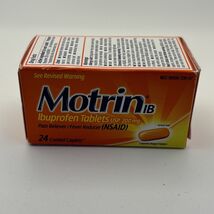 Motrin Ib Ibuprofen 24 Coated Caplets Tablets 200mg Ibuprofen Exp.05/2027 - $15.09 CAD
