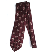 Sulka Vintage Shimmery Maroon Jacquard All Silk Neck Tie and Abstract Pa... - £33.58 GBP
