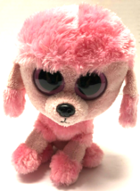 Ty Beanie Boo PRINCESS Pink Poodle Dog 6&quot; Plush Figure - £7.74 GBP