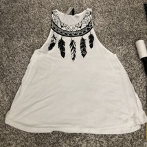 Women&#39;s Large  Divided by H&amp;M Basic Sleeveless White and Black Viscose T... - $9.49