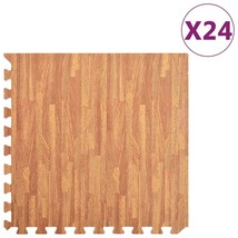 vidaXL Floor Mats 24 pcs Wood Grain 8,64 EVA Foam - $186.48