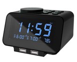 Digital Dual Alarm Clock Radio - 0-100% Dimmer With Weekday/Weekend Mode... - $48.99