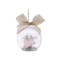 Lenox Christmas Crystal Ornament Lighted Wonder Ball Sleigh - £29.38 GBP