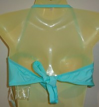 Gianni Bini Size Large SC BANDEAU Crystal Green New Twist Bikini Top Swimwear - £44.94 GBP