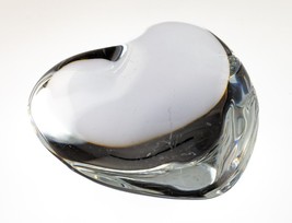 Baccarat Clear Puffy Crystal Heart Paperweight 3&quot; - $49.50