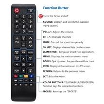 BN59-01199F Remote Control fit for Samsung Smart TVs UN40J5200AF UN32J525DAFXZA - £10.45 GBP