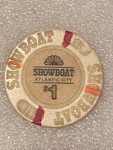 Showboat Atlantic City $1 Casino Chip *Pre-Owned w/Wear/Closed Casino* DTC - $7.99