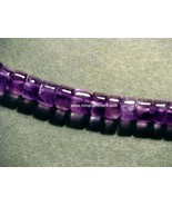 Amethyst Necklace, Purple Quartz Chain, Genuine Amethyst Stone, Natural ... - £57.48 GBP