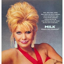 Got Milk Invanka Trump Print Ad Vintage 90s Where&#39;s Your Mustache - £7.81 GBP