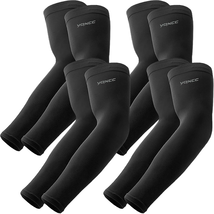 4 Pairs Arm Sleeves, Cooling UV Sun Protection Sports Compression Sleeves - $14.77