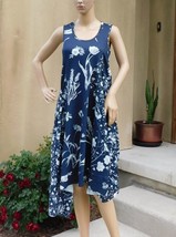 Sleeveless Dress w/Atypical Hemline by High Knit (Abito Donna), M, print... - $78.21