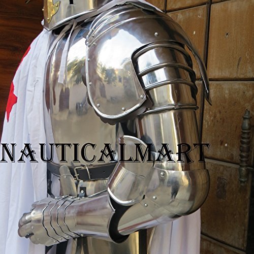Primary image for NauticalMart LARP Complete Medieval Arms Set Knight Costume