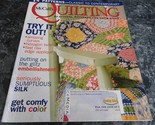 McCall&#39;s Quilting Magazine October  2008 Poppy Field - $2.99