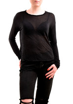 One Teaspoon Womens Top Soho Wool Blend Crop Black Size Xs - £32.89 GBP