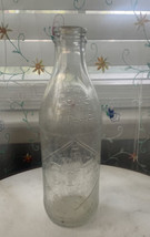 Vintage Coca Cola Coke 10 oz &quot;DIAMOND&quot; Bottle Dual Logo Clear - £5.37 GBP