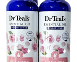 2 Pack Dr. Teal&#39;s Essential Oil Conditioner Rose &amp; Milk Smooth Silky - £23.59 GBP