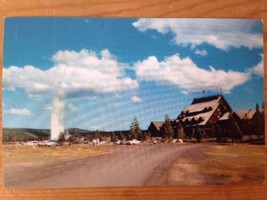 1955 Vintage Haynes MicroColor Old Faithful Inn Hotel Yellowstone Unposted - £14.94 GBP